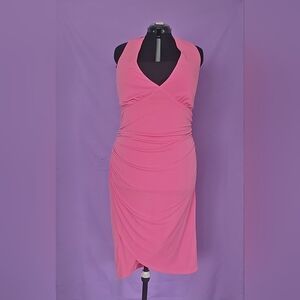 Elegant Pink Sleeveless Dress